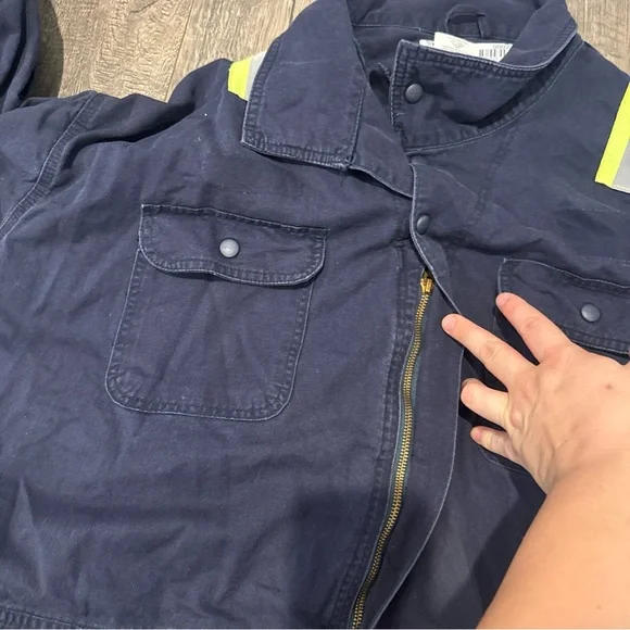 CARHARTT Fr Coveralls Mens Sz 3XL Reg. Workwear Hi Vis Flame Resistant 391-20 - Picture 9 of 13